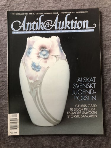 Antik & Auktion 9/1991 - I farmors smyckesskrin, silverstämplar m m