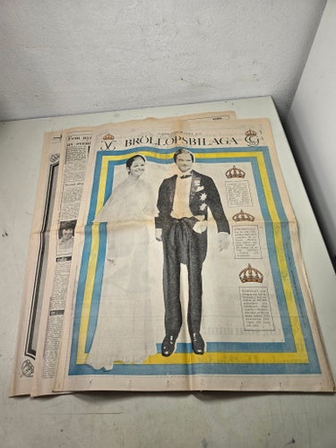 Bröllopsbilaga Svenska Dagbladet 1976 KUNGEN