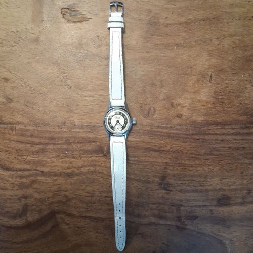 Vintage Ciny 17 Rubis Damklocka med Ljus Läderrem