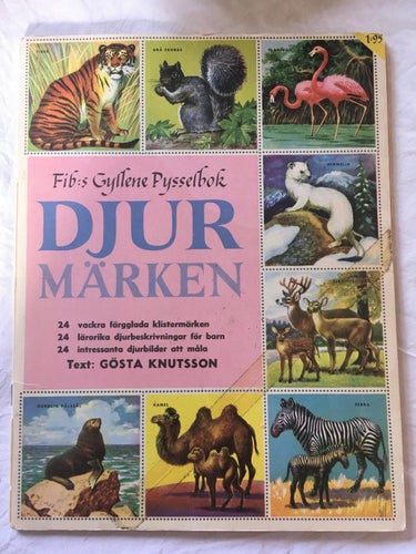 Fib`s Gyllene Pysselbok Djurmärken Nr 1