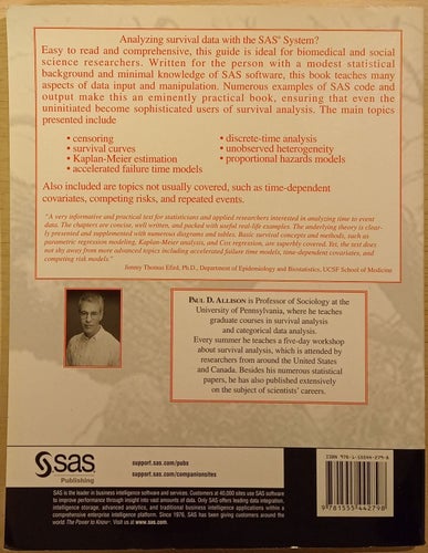 Survival Analysis Using SAS: A Practical Guide / Paul David Allison