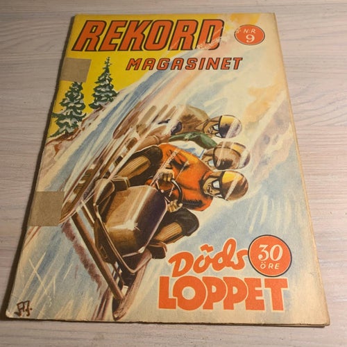 Tidningen Rekord Rekordmagasinet 1944 nr 9 - (baksidan saknas)