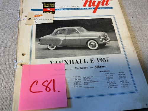 Tidskrift General Motors Service Nytt 1957 c81