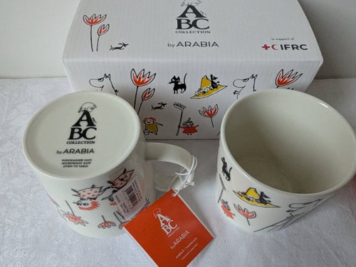 Nya Arabia Mumin Moomin 2 stycken muggar ABC mix – Röda Korset
