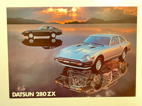 DATSUN 280 ZX 1974 DATABLAD MKT FIN!