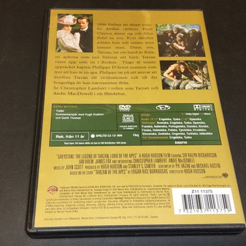 Greystoke Legenden om Tarzan - DVD