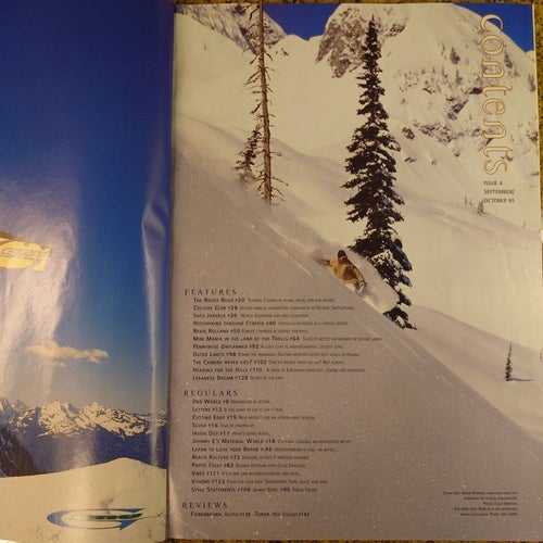Onboard European Snowboard Magazine - Issue 4 - September/October 1995 - Vintage