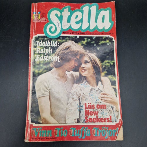 Stella NR14 1973 ungdoms tidning med skönhet, noveller, serier, kärlek m.m.