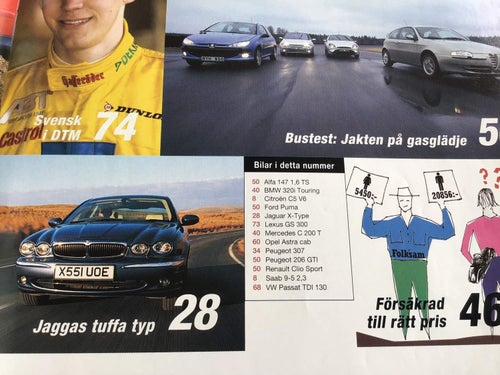 Auto motor & sport Nr 8 2001 Alfa 147,BMW 320i,Ford Puma,SAAB 9-5,Lexus GS 300