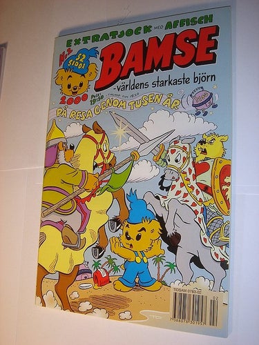 BAMSE 2000 2 (svensk) NY OLÄST EXTRATJOCKT m AFFISCH