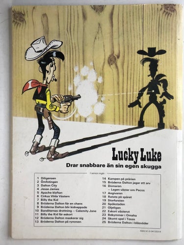 Lucky Luke - 24. Skumt spel i Texas. VG-FN