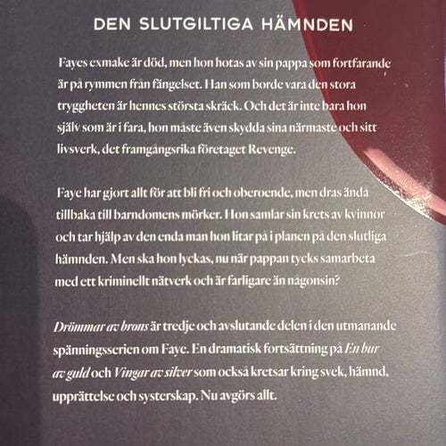 Drömmar av brons av Camilla Läckberg, Signerad