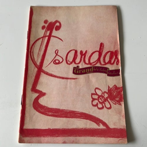 Programblad Csardasfurstinnan