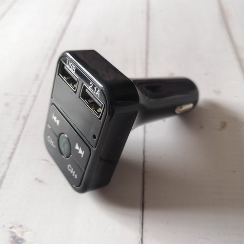 FM-Sändare / Bluetooth Musikmottagare - Handsfree Svart