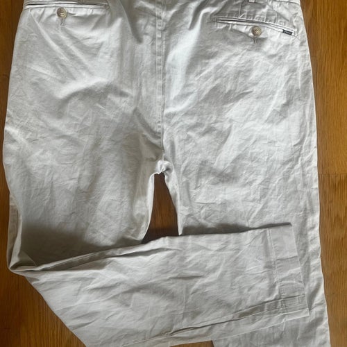 Exclusiva Polo Ralph Lauren ljusbeige popplin byxor/chinos 33/32 +match tshirt