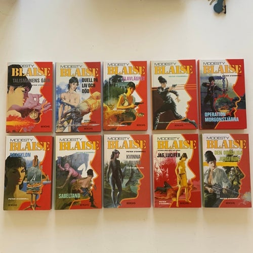 Modesty Blaise - Peter O'Donnell - 10 böcker