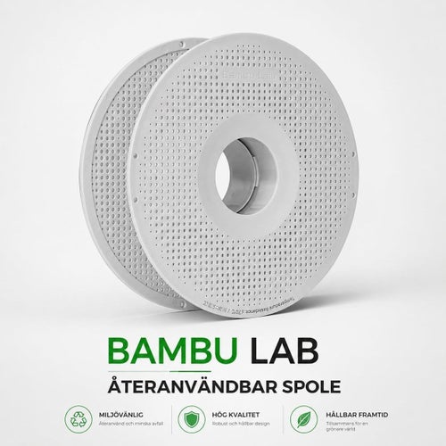 Bambu Lab återanvändbar spole / Reusable Spool för 3D filament