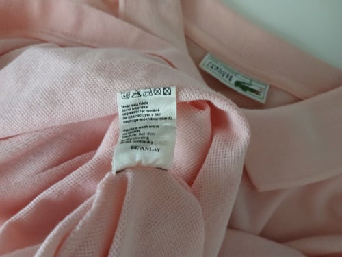 Rosa pikétröja, herr, storlek 3