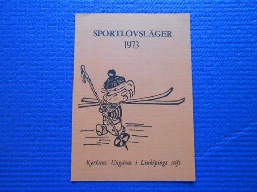Broschyr Sportlovsläger 1973 Kyrkans ungdom i Linköping Stift