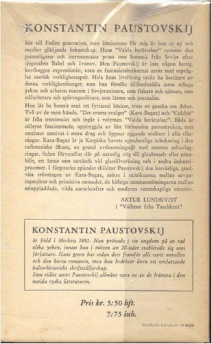 Det svarta svalget - Konstatin Paustovskij - Fröleens (1961)