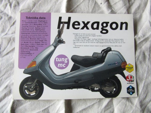 Piaggio Hexagon 150 cc brochyr