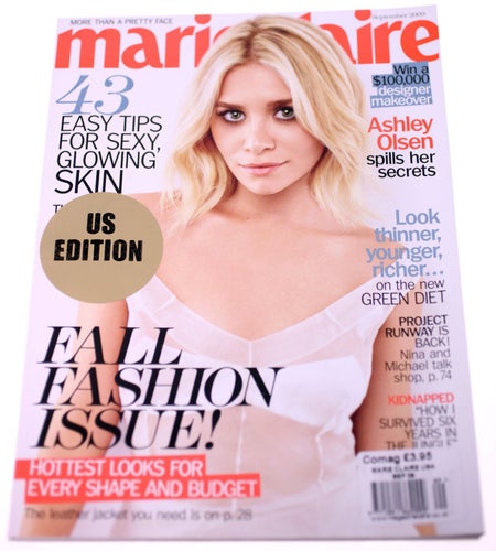 Marie Claire magazine-Vol 16/No.9-US issue-September 2009-Ashley Olsen-NEW-508g