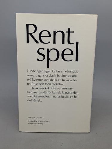 Rent spel av Tove Jansson