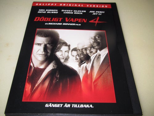Dödligt Vapen 4 (DVD) Ny!