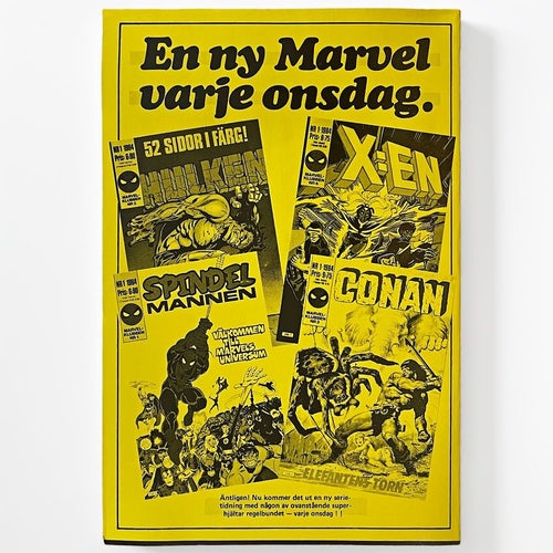 Mint Marvel Pocket nr 3 1985 med Avenger skick MT Semic Press 128 sid sv/vit