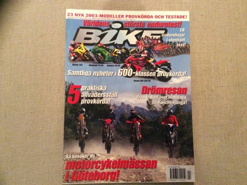 Bike Nr 2 2003 Cannondale E444r,Gas gas,KTM,Ducati.enduro mc,