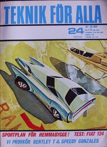 TEKNIK FÖR ALLA 1966/24.Fiat 124.Rolls-Royce.Bentley.Speedy Gonzales.Fokker.