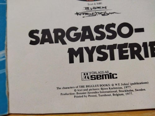 Biggles nr 1 Sargassomysteriet. Fine