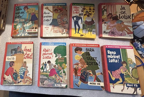 8 styck böcker, Lotta av Merri Vik, Very Good plus, nr 2