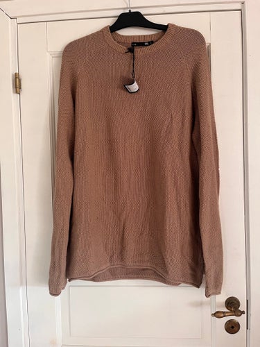 157 Beige Tröja, Storlek L