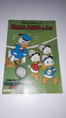Kalle Anka 1978 nr 13 med bilaga som sitter fast VF-NM