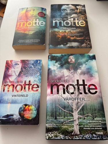 Bokpaket: Anders de la Motte: Årstidseeckarna / se bilder samt info nedan