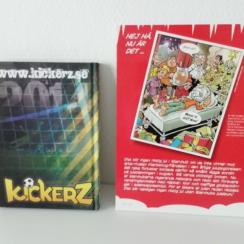 2 st böcker fotboll: Kickerz årsbok 2014 och BK Slarvhult Julen 2013