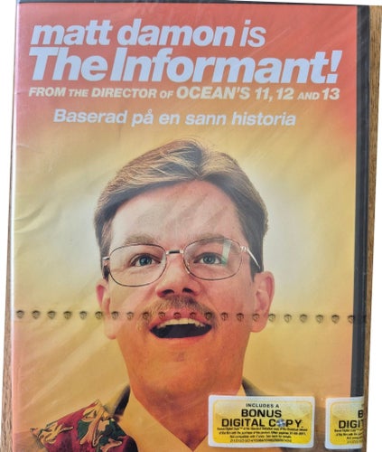 The Informant! DVD Ny/ Inplastad