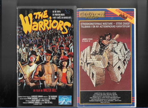 VHS: Kill and kill again & The Warriors (VHS) Golden Video
