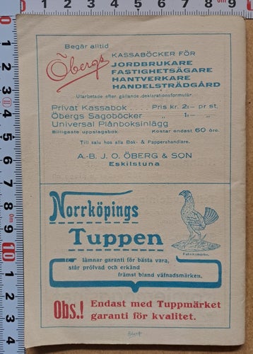 ALMANACKA 1936 FRÅN LEMNELLS PAPPERSHANDEL