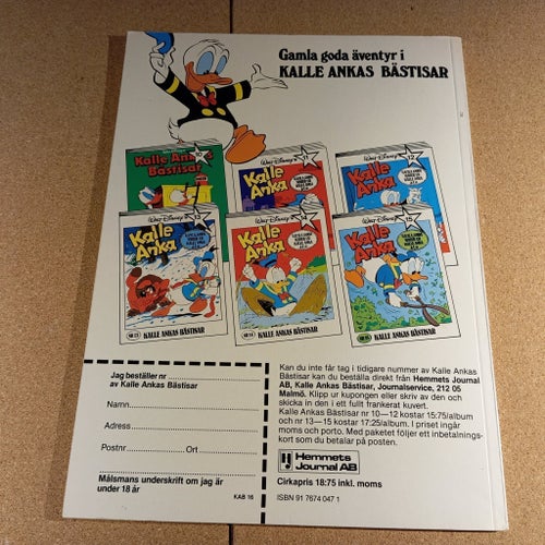 Kalle Anka BÄSTISAR Nr 16 . Carl Barks . ( Hemmets Journal 1982 )
