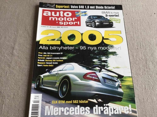 Auto motor & sport Nr 17 2004 nyheter 2005,VOLVO P1800,S40,Mustang -67,Audi A6
