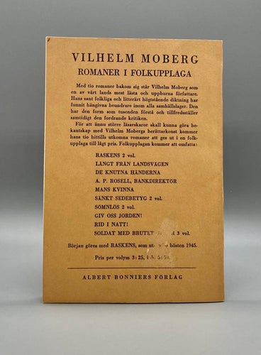 Vår ofödde son av Vilhelm Moberg  (Drama)
