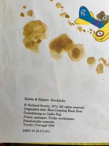 VI LÄR OSS RÄKNA 1 2 3 Richard Scarry 1992