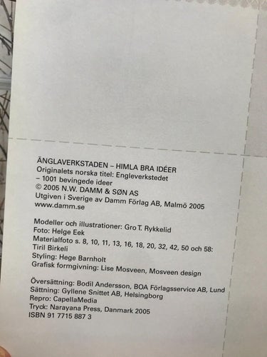 ÄNGLAVERKSTADEN himla bra idéer Gro T. Rykkelid 2005