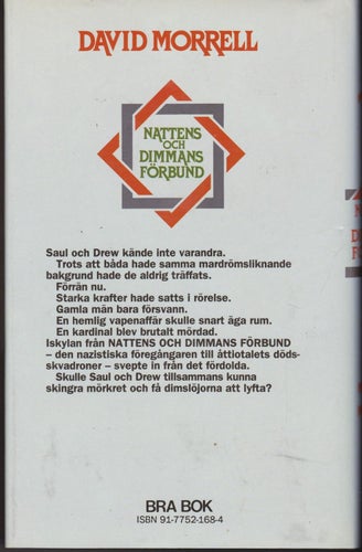 David Morrell / Nattens Och Dimmans Förbumd / Inbunden / Nära nyskick