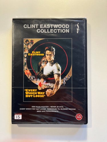 EVRY WHICH WAY BUT LOOSE / DEN VILDA FICHTEN. CLINT EASTWOOD COLL. DVD INPLASTAD