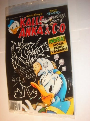 KALLE ANKA & Co I ORIGINAL PLAST leksak 2001 33 PENNVÄSSARE