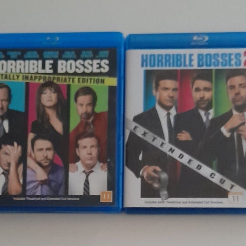 Horrible Bosses 1 & 2 Blu-ray Collection / Svensk Text / Fint Skick