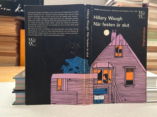 När festen är slut av Hillary Waugh, bok, Very good plus